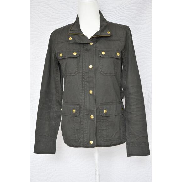 J.CREW Women's Olive Green Utility / Field Jacket Size XS - Picture 3 of 11
